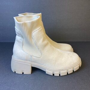 Sincerely Jules Asheville Sock Ankle Boots Women’s 8.5 Chunky Lug Sole